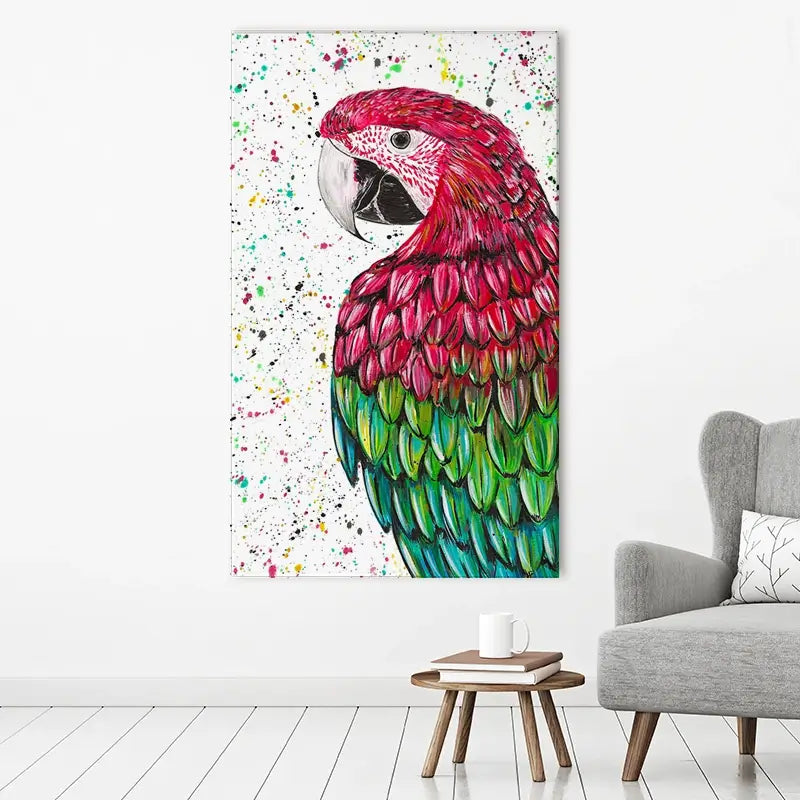 Macaw Parrot Marvin Canvas Print