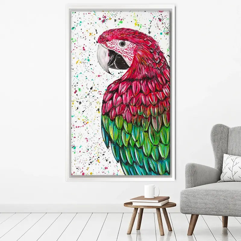 Macaw Parrot Marvin Canvas Print