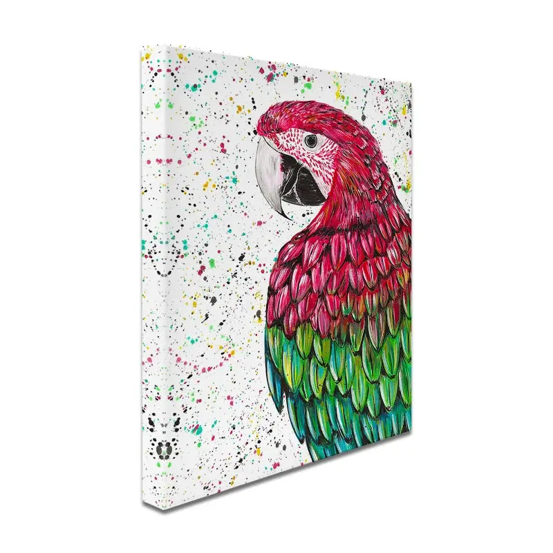 Macaw Parrot Marvin Canvas Print