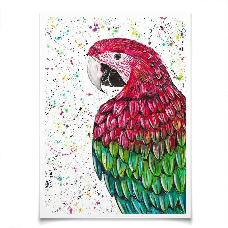 Macaw Parrot Marvin Art Print