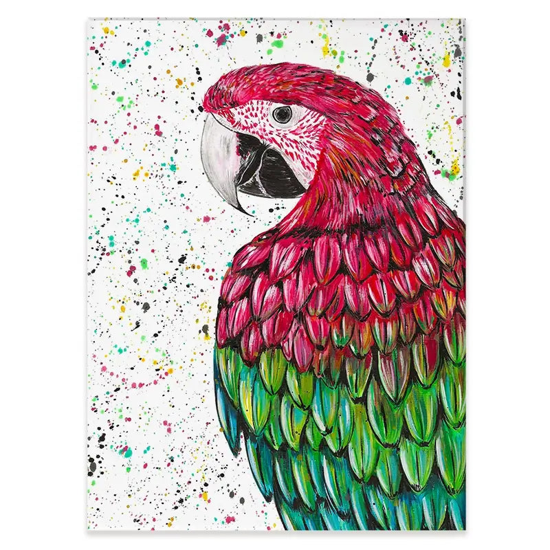 Macaw Parrot Marvin Canvas Print