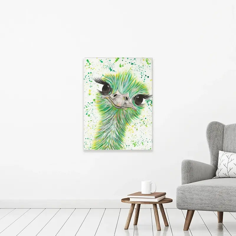 Ostrich Frank Canvas Print