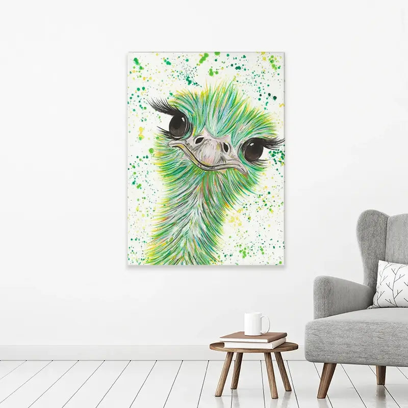 Ostrich Frank Canvas Print