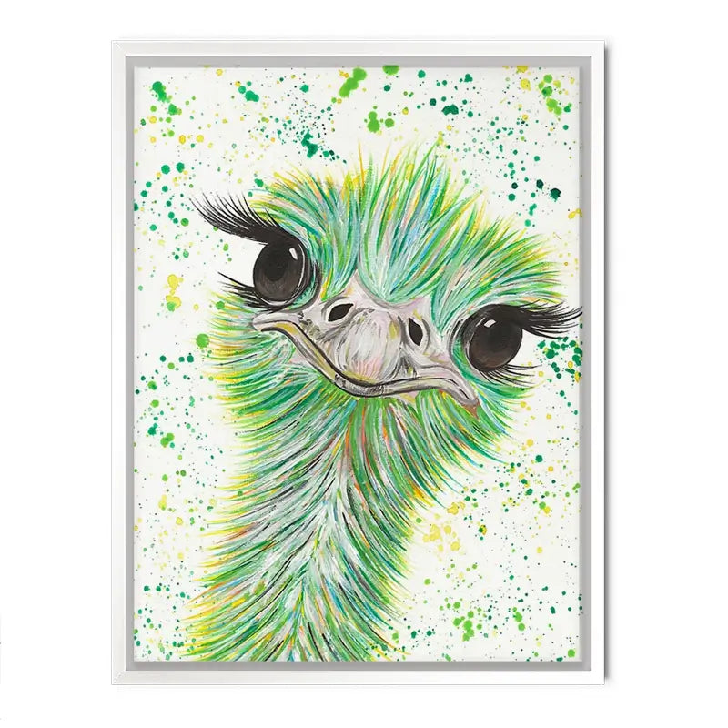 Ostrich Frank Canvas Print