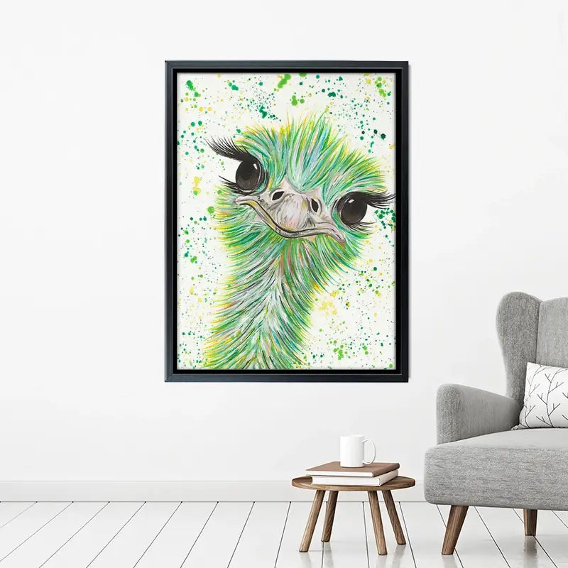 Ostrich Frank Canvas Print