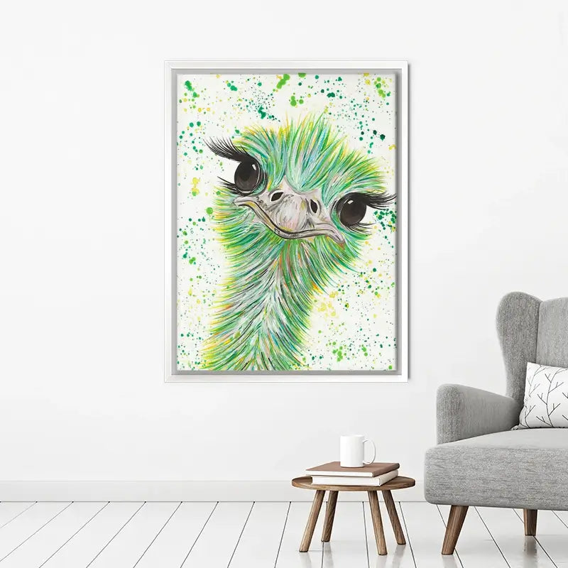 Ostrich Frank Canvas Print