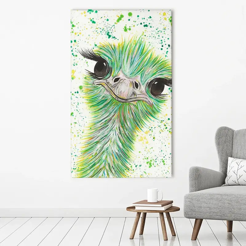 Ostrich Frank Canvas Print