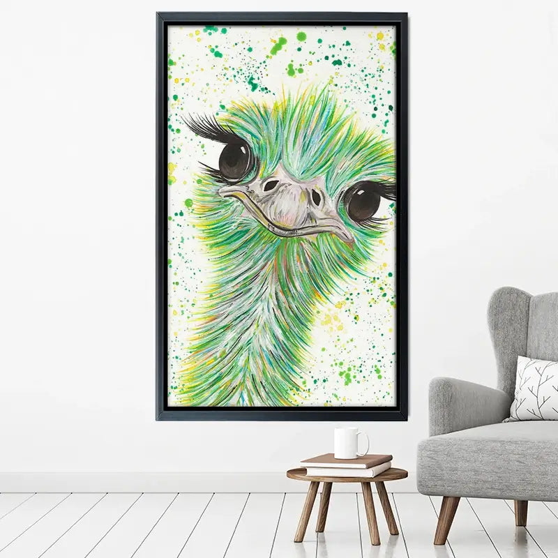 Ostrich Frank Canvas Print