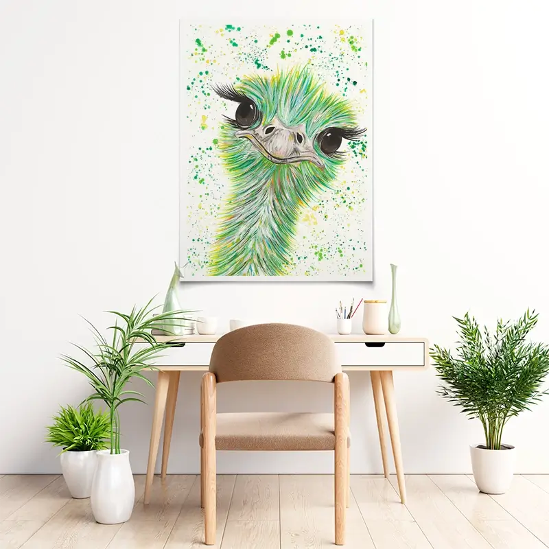 Ostrich Frank Art Print