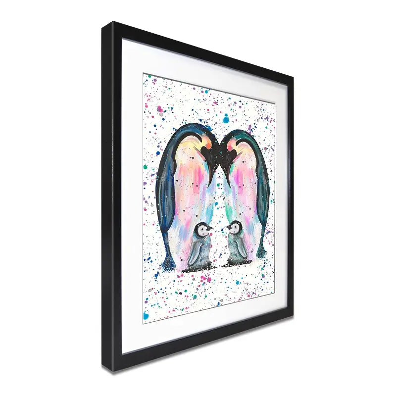 Penguin Family Framed Art Print