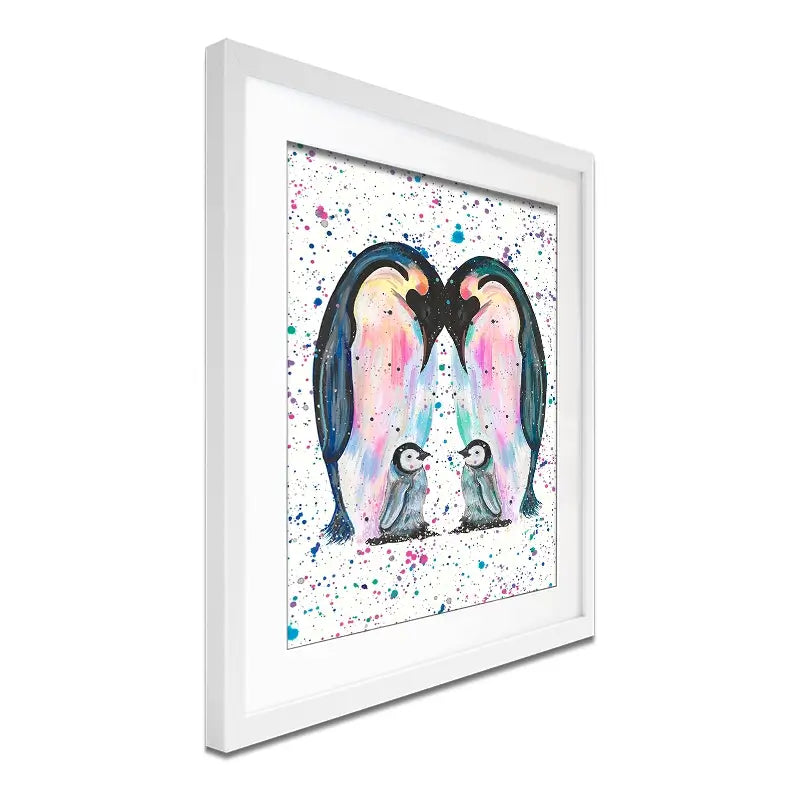 Penguin Family Framed Art Print