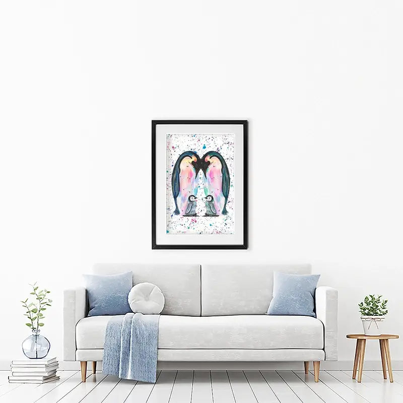 Penguin Family Framed Art Print