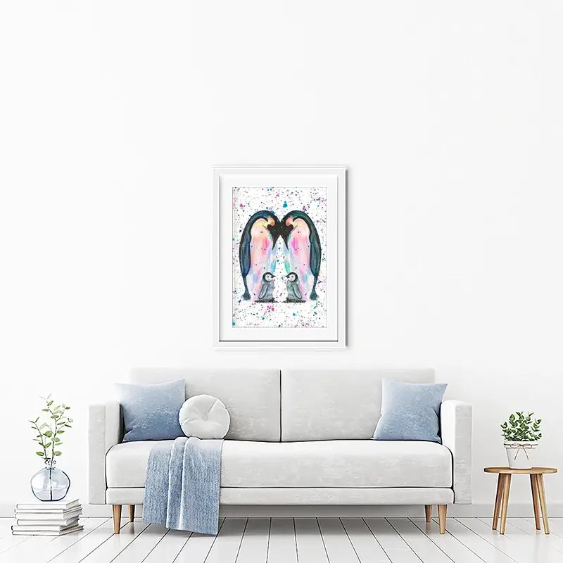 Penguin Family Framed Art Print