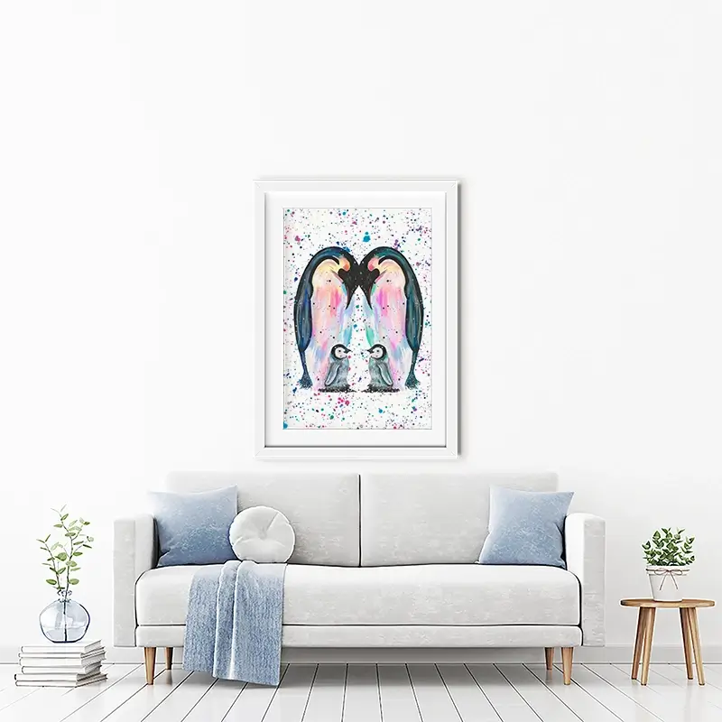 Penguin Family Framed Art Print