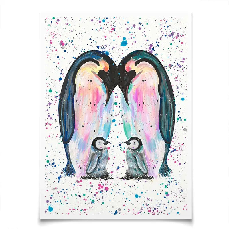 Penguin Family Art Print