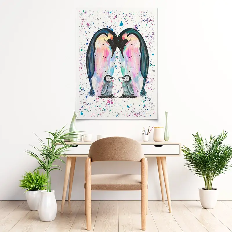 Penguin Family Art Print