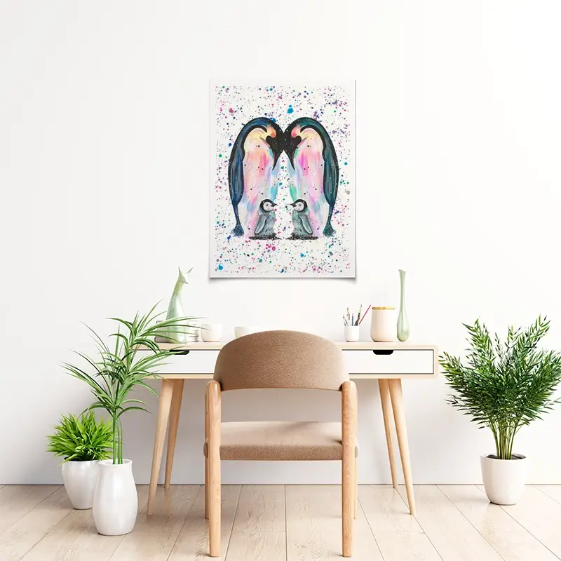 Penguin Family Art Print