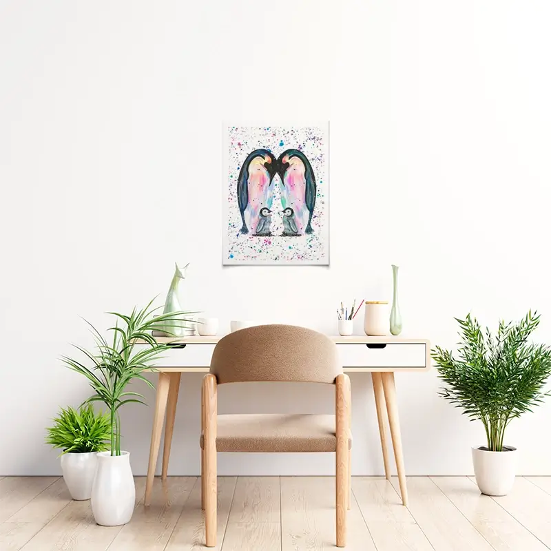 Penguin Family Art Print