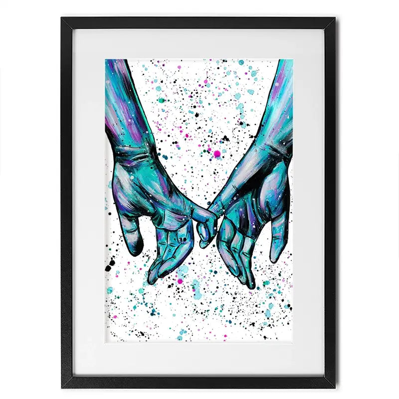 Pinky Promise Framed Art Print