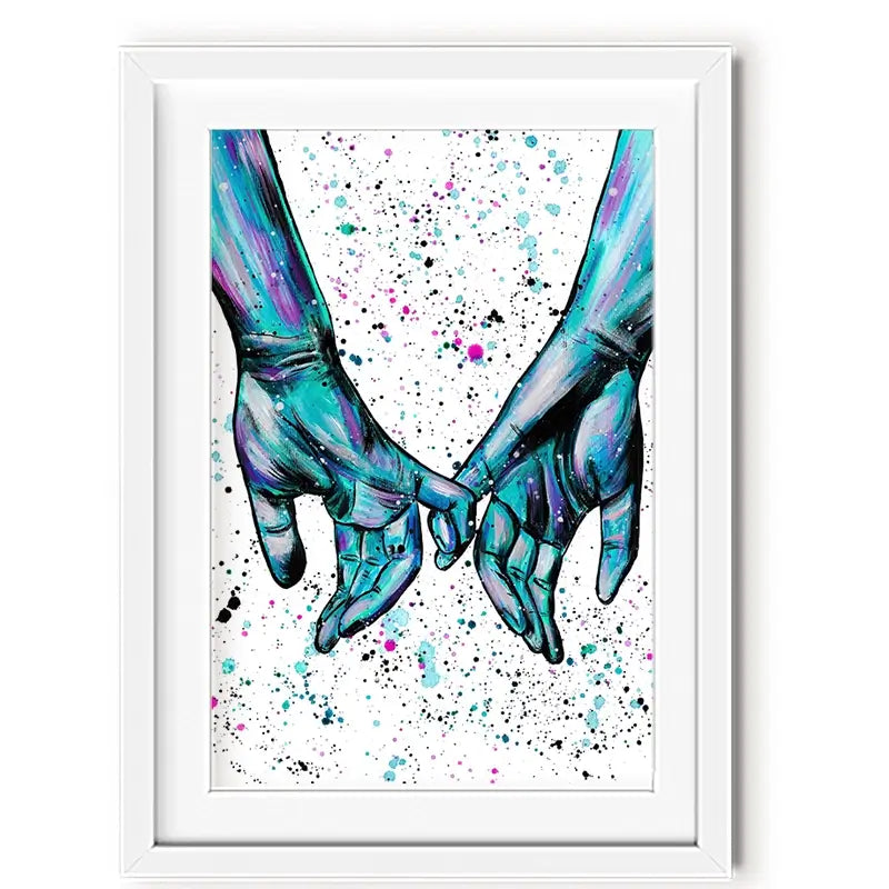 Pinky Promise Framed Art Print