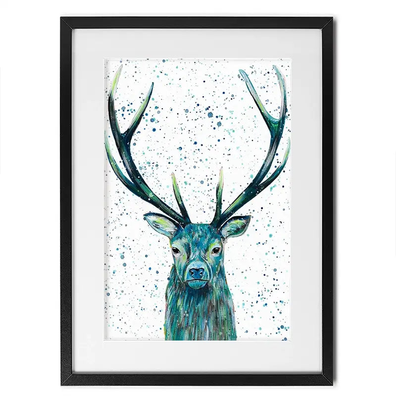 Stag Patrick Framed Art Print