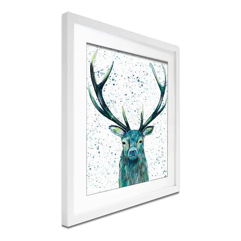 Stag Patrick Framed Art Print