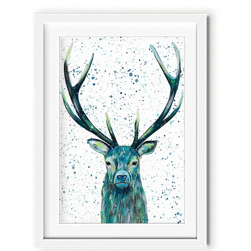 Stag Patrick Framed Art Print