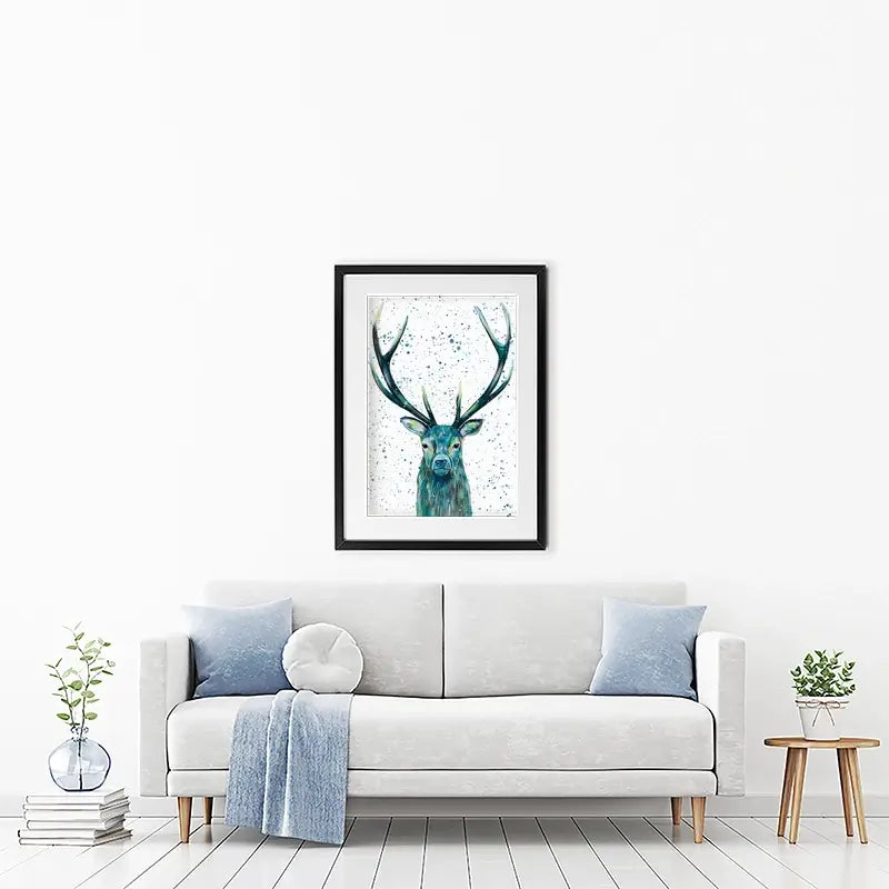 Stag Patrick Framed Art Print