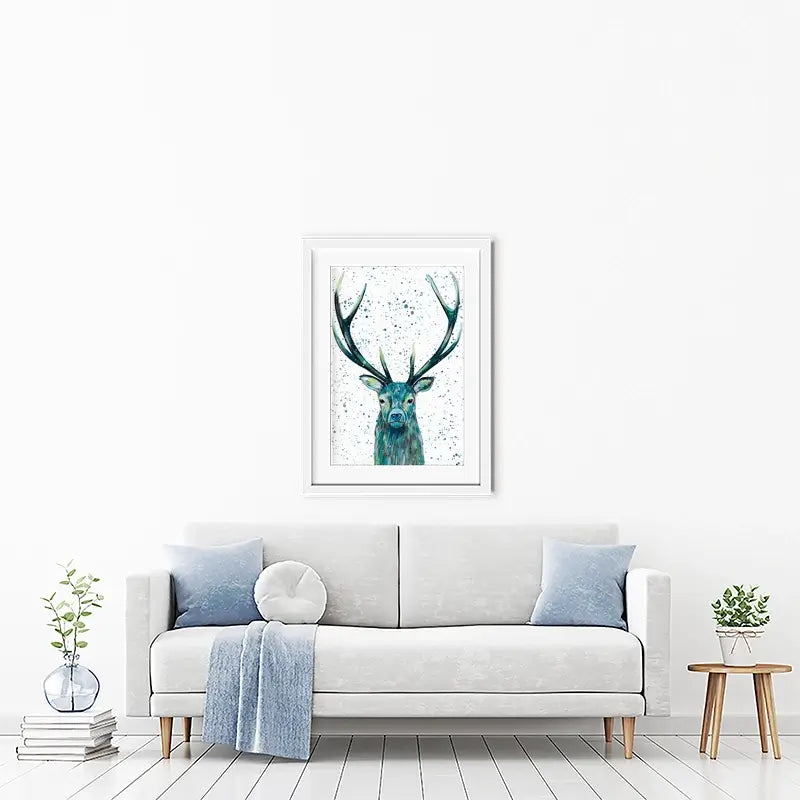 Stag Patrick Framed Art Print