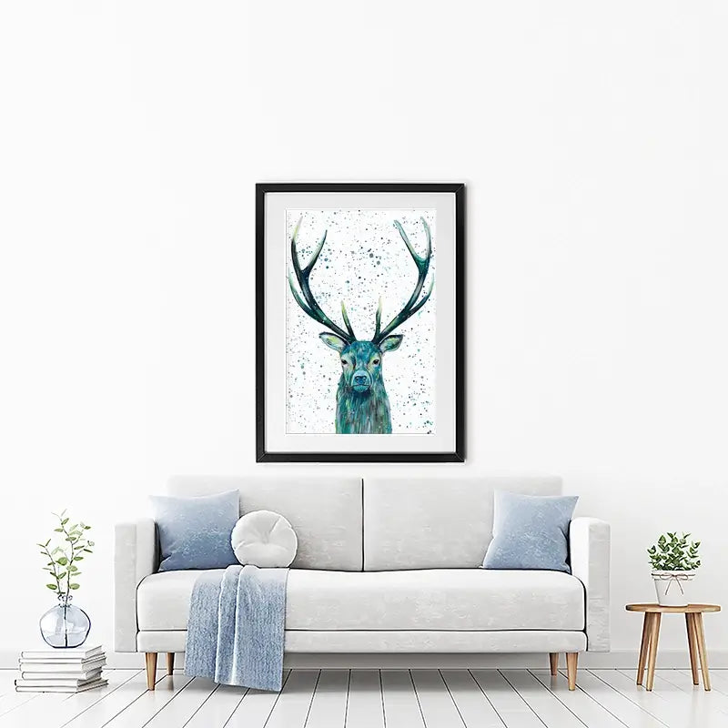 Stag Patrick Framed Art Print