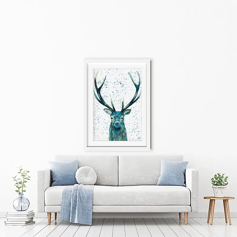 Stag Patrick Framed Art Print