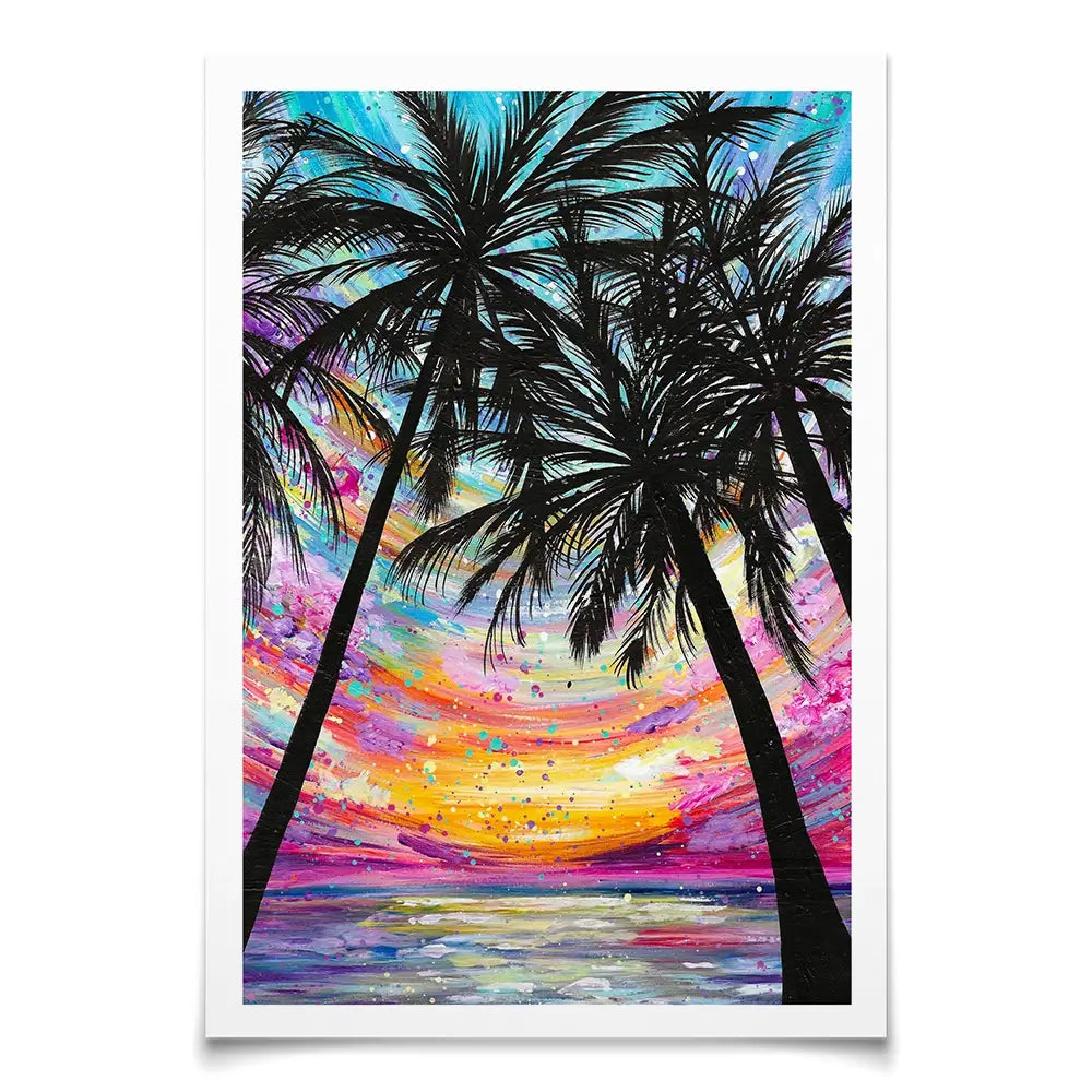 Sunset Beach Art Print