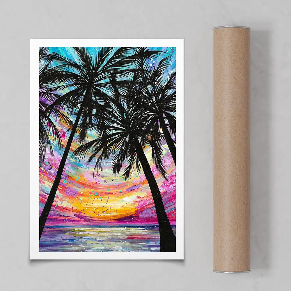 Sunset Beach Art Print