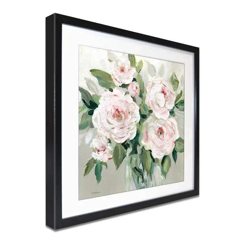 Pale Pink Blossoms Framed Art Print