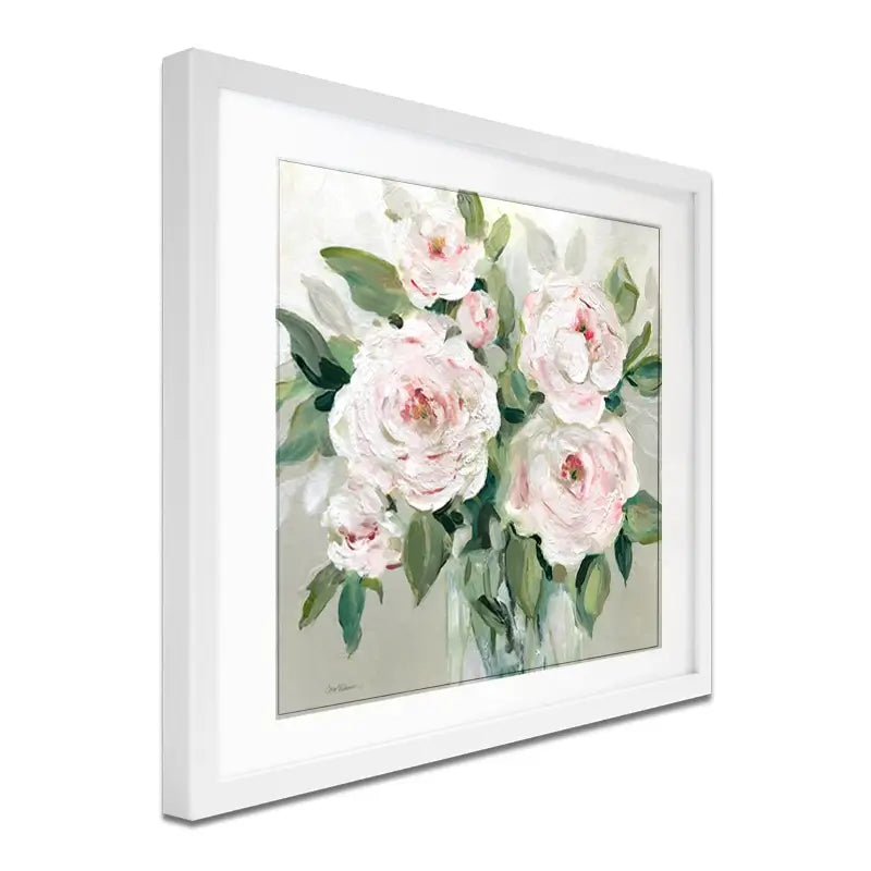 Pale Pink Blossoms Framed Art Print