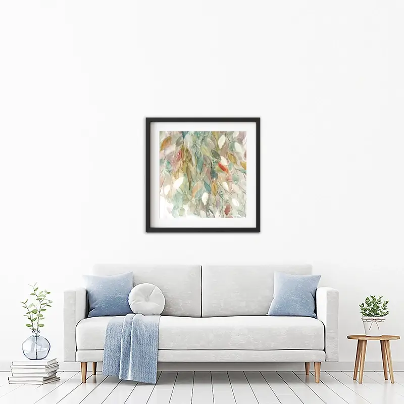 Rainy Cascade Framed Art Print