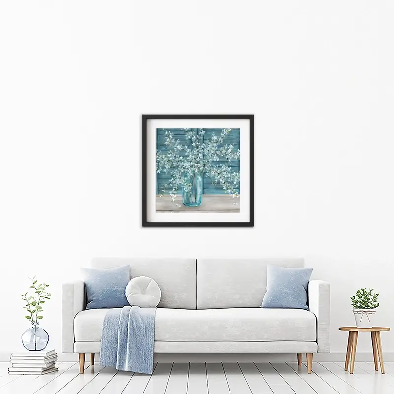 Shuttered Blossoms Framed Art Print