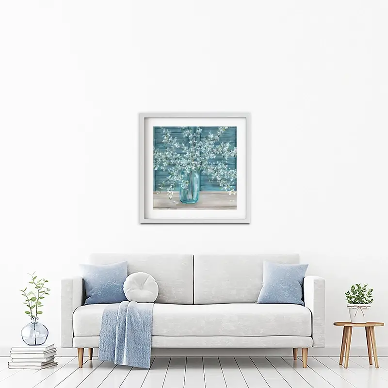 Shuttered Blossoms Framed Art Print