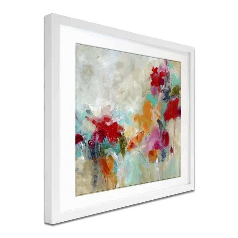 Spectrum Floral Framed Art Print