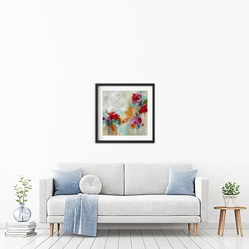 Spectrum Floral Framed Art Print