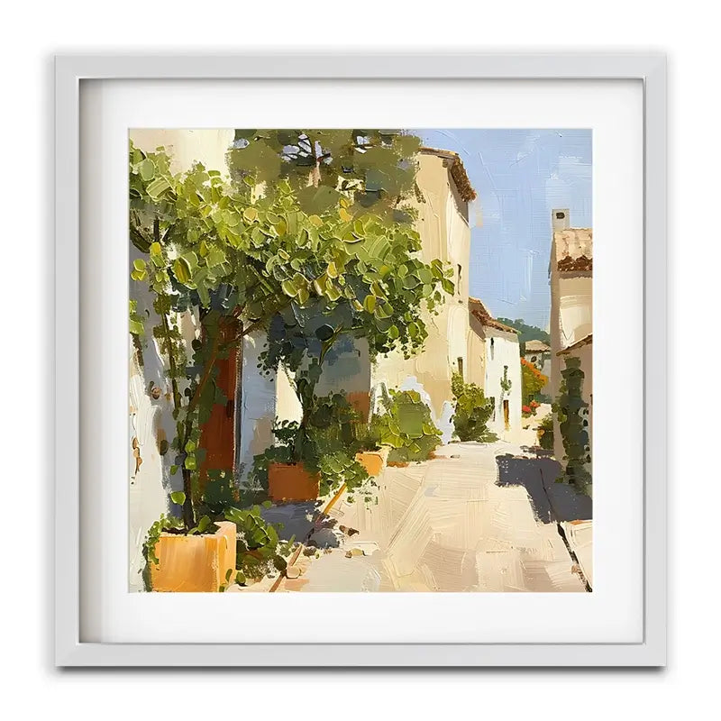 Street In Mallorca Framed Art Print