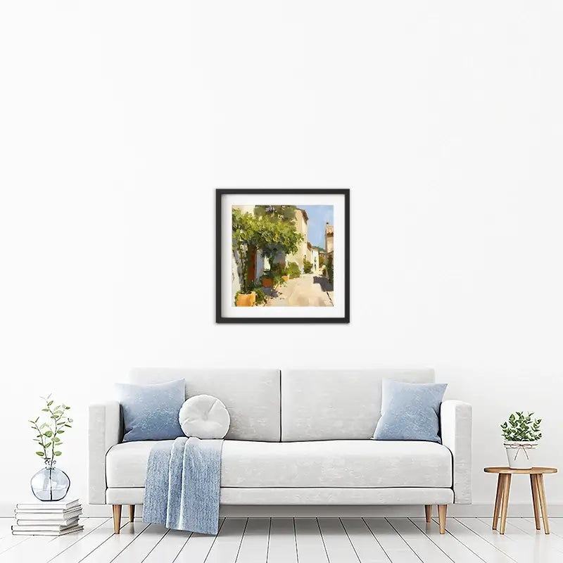 Street In Mallorca Framed Art Print