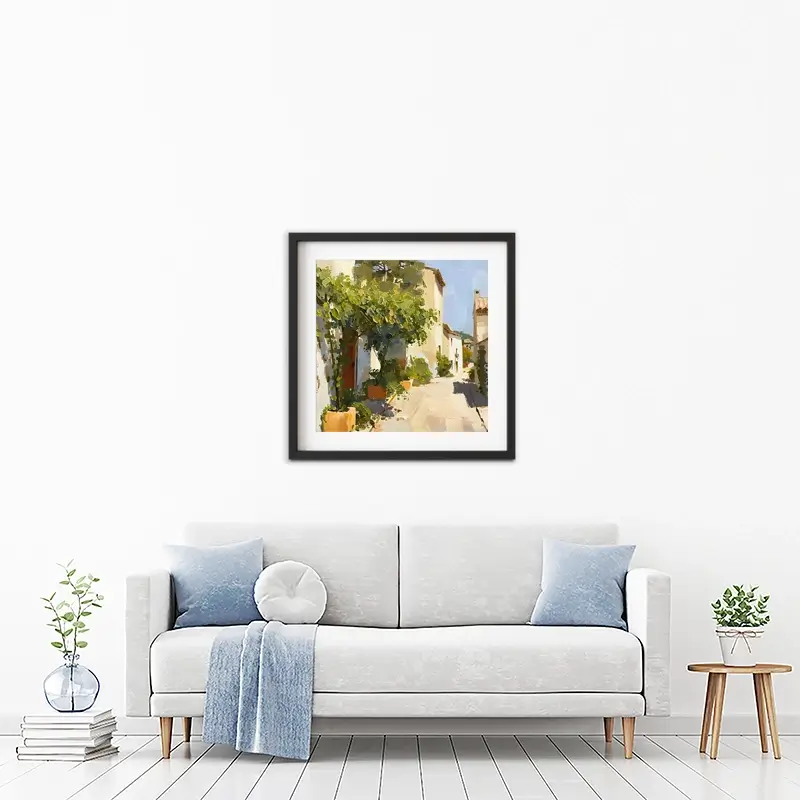 Street In Mallorca Framed Art Print