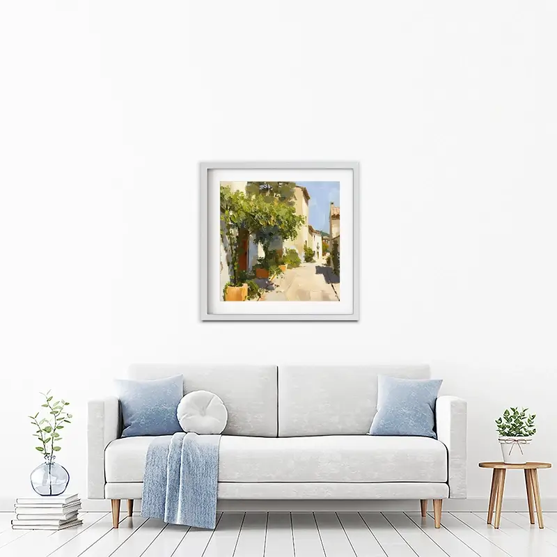 Street In Mallorca Framed Art Print