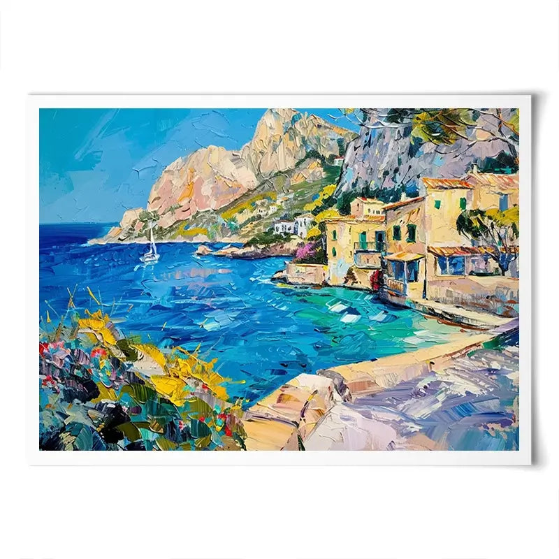 Village By The Sea Art Print