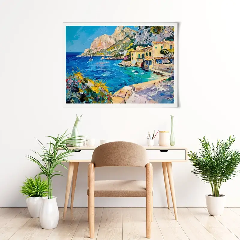 Village By The Sea Art Print