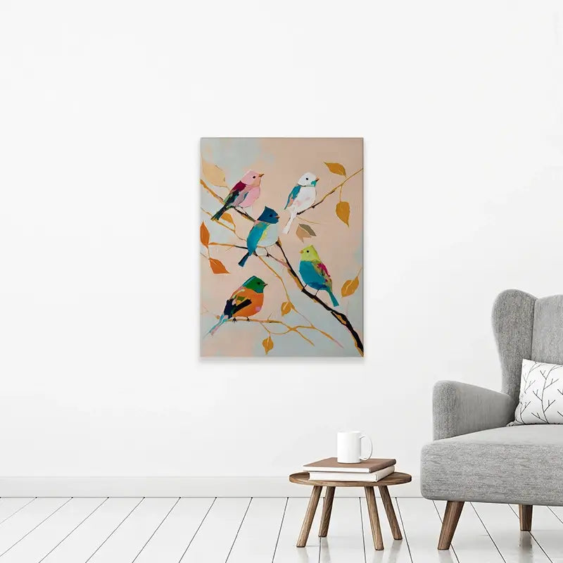 Birds In Wonderland Canvas Print