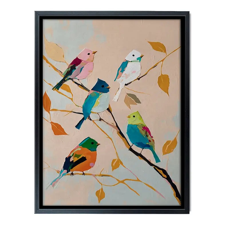 Birds In Wonderland Canvas Print