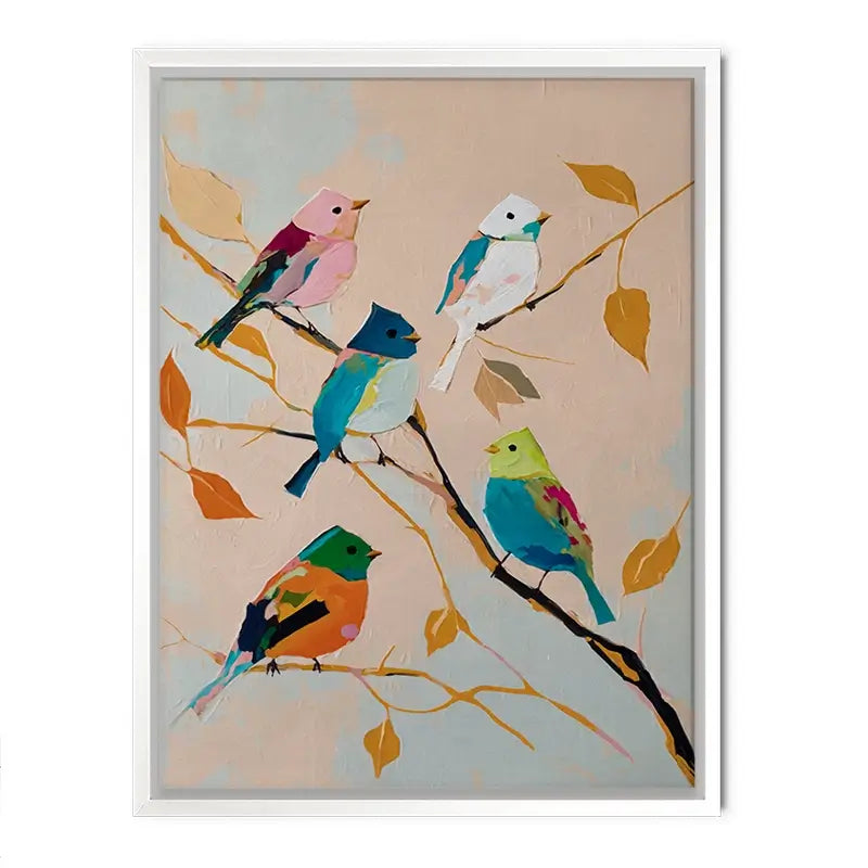 Birds In Wonderland Canvas Print