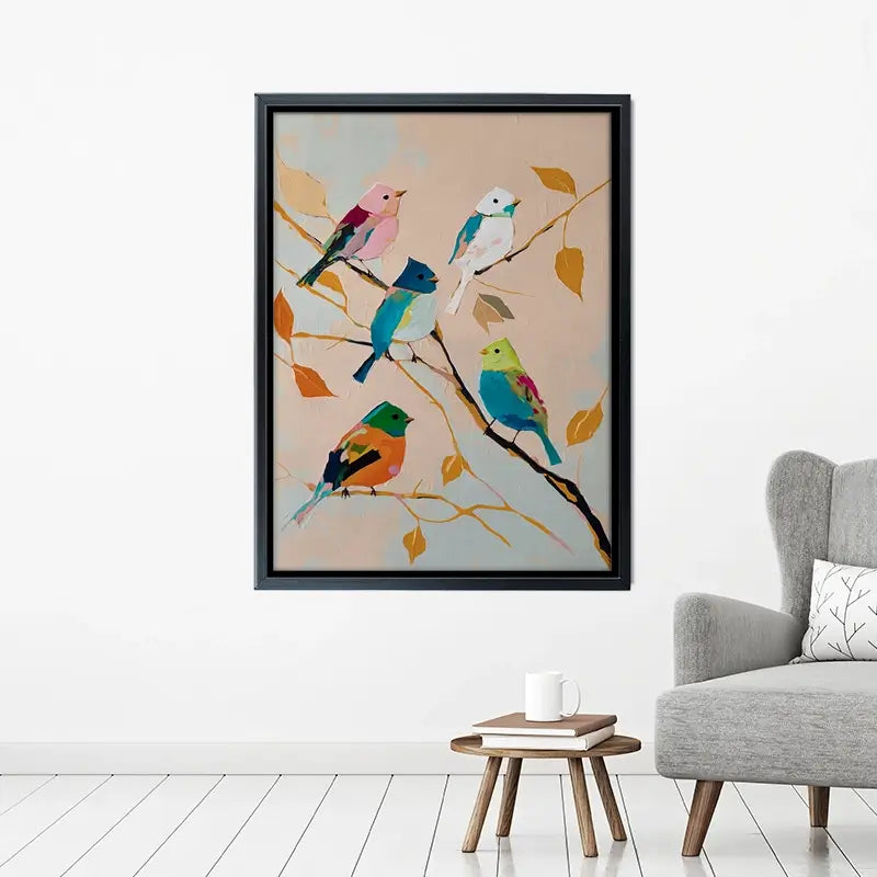 Birds In Wonderland Canvas Print